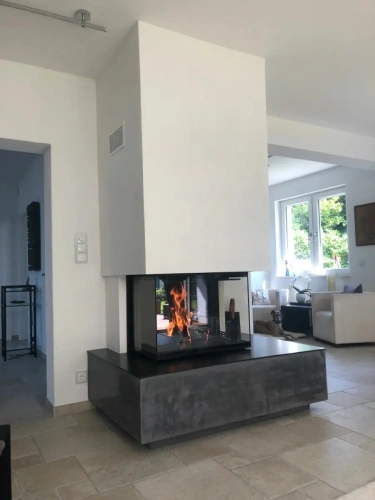 U Tipi Şömine Nedir? 3 Tarafı Camlı Şömine Seçimi ve Tasarım Rehberi galeri görseli