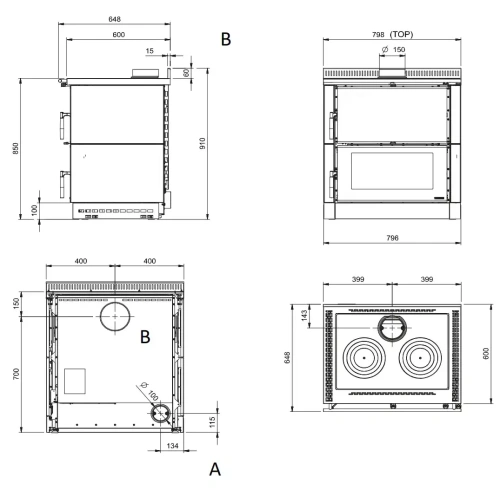 Verona XXL 16 Kuzine (Inox) AKS8520 ürün küçük galeri görseli